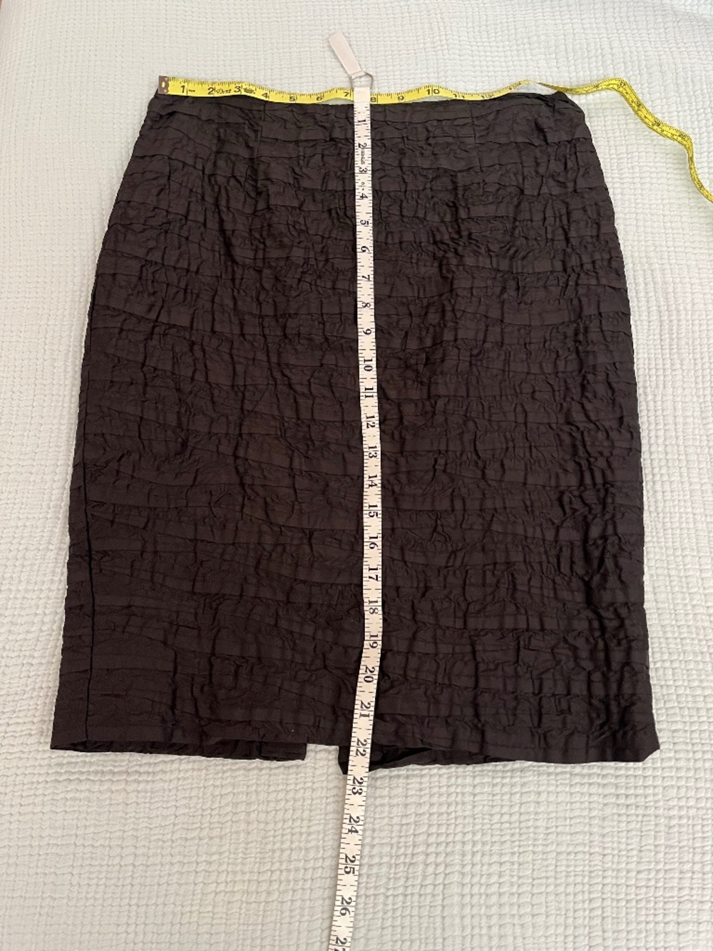 Kay Unger 100% Silk black pencil skirt size 8